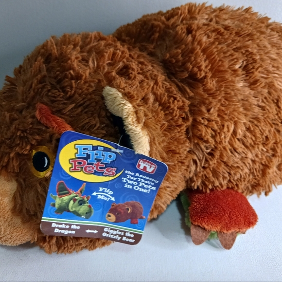Flip Pets the amazing two pets in one Drake the dragon and Giggles the grizzly - Picture 2 of 2